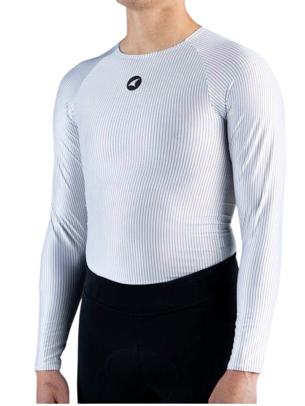 Pactimo Men's Transfer-C Long Sleeve Base Layer M Striped Black White Cycling